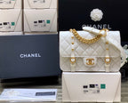 CHL -  Co Co Shoulder Bag Gold Chain White For Women 9.8in/25LO