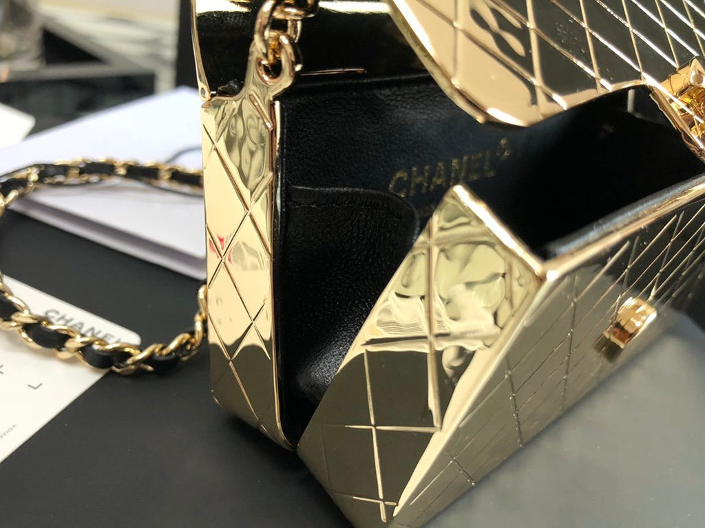 CHL -  Evening Flap Small Gold Bag For Women 12LO/4.5in
