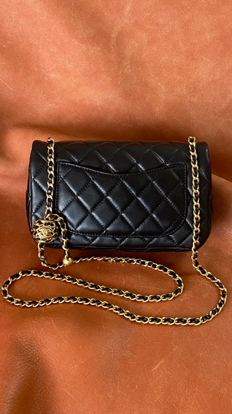 CHL - Mini Flap Bag Black For Women Bags 7.9in/20LO