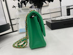 CHL -  Chevron Mini Rectangular Classic Flap Green Bag For Women 20.5LO/8in