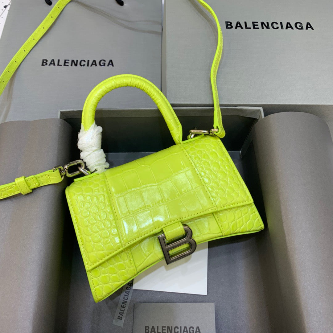 BLN-Ciaga Hourglass XS Handbag In Light Green, For Women,  Bags 7.4in/19LO