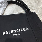 BLN-Ciaga Navy Small Cabas Tote Bag In Black, For Women,  Bags 18.5in/47LO 3399332HH3N1000
