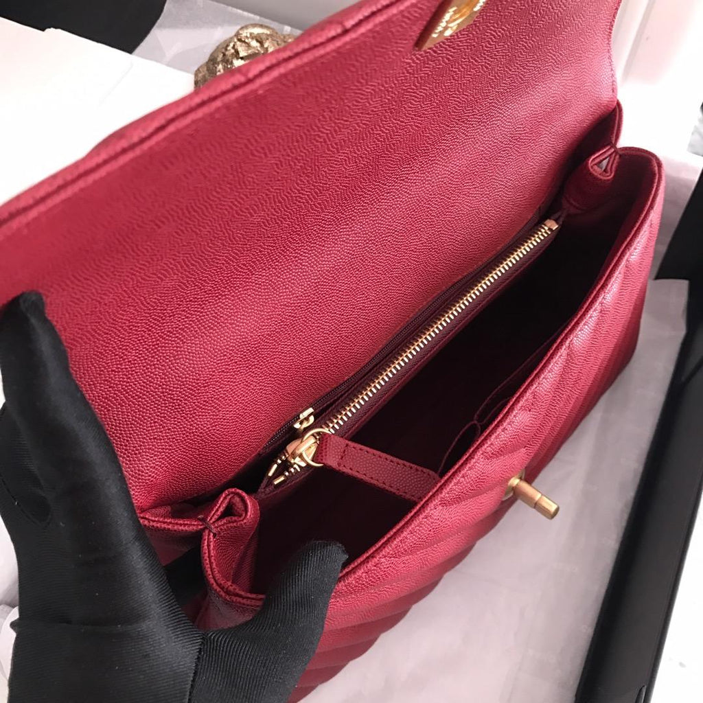 CHL - Handbag With Top Handle Red For Women 11in/28LO