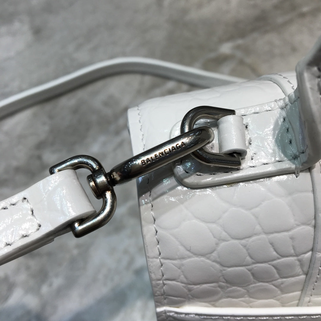 BLN-Ciaga Hourglass Small Handbag In White, For Women,  Bags 9in/23LO 5935461LR6Y9016
