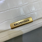 BLN-Ciaga Triplet Small Bag Crocodile Embossed White, For Women,  Bags 8.3in/21LO