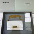 BLN-Ciaga Triplet Small Bag Crocodile Embossed White, For Women,  Bags 8.3in/21LO