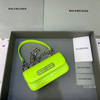 BLN-Ciaga Gossip Small On Chain Shoulder Bag Green Neon, For Women,  Bags 7.4in/19LO