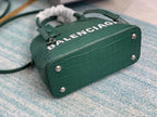 BLN-Ciaga Ville XXS Handbag In Dark Green, For Women,  Bags 8.6in/22LO