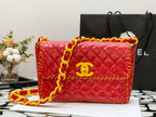 CHL - Vinyl Classic Red and Yellow Shoulder bag For Women 29LO/11.5in