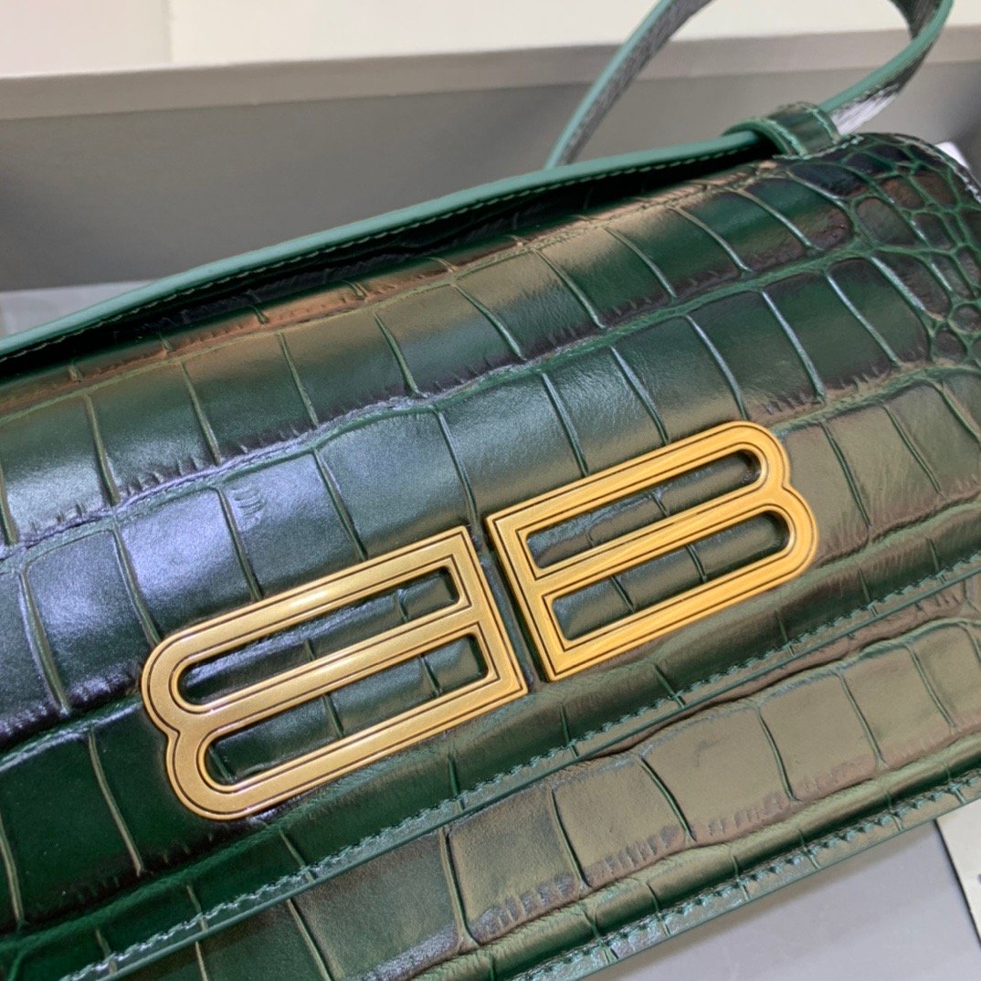 BLN-Ciaga Gossip Small Shoulder Bag Dark Green, For Women,  Bags 9.1in/23LO