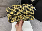CHL - Mini Yellow Tweed Flap Bag For Women 20LO/7.5in
