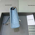BLN-Ciaga Hourglass Wallet On Chain in Blue, For Women,  Bags 9in/23LO