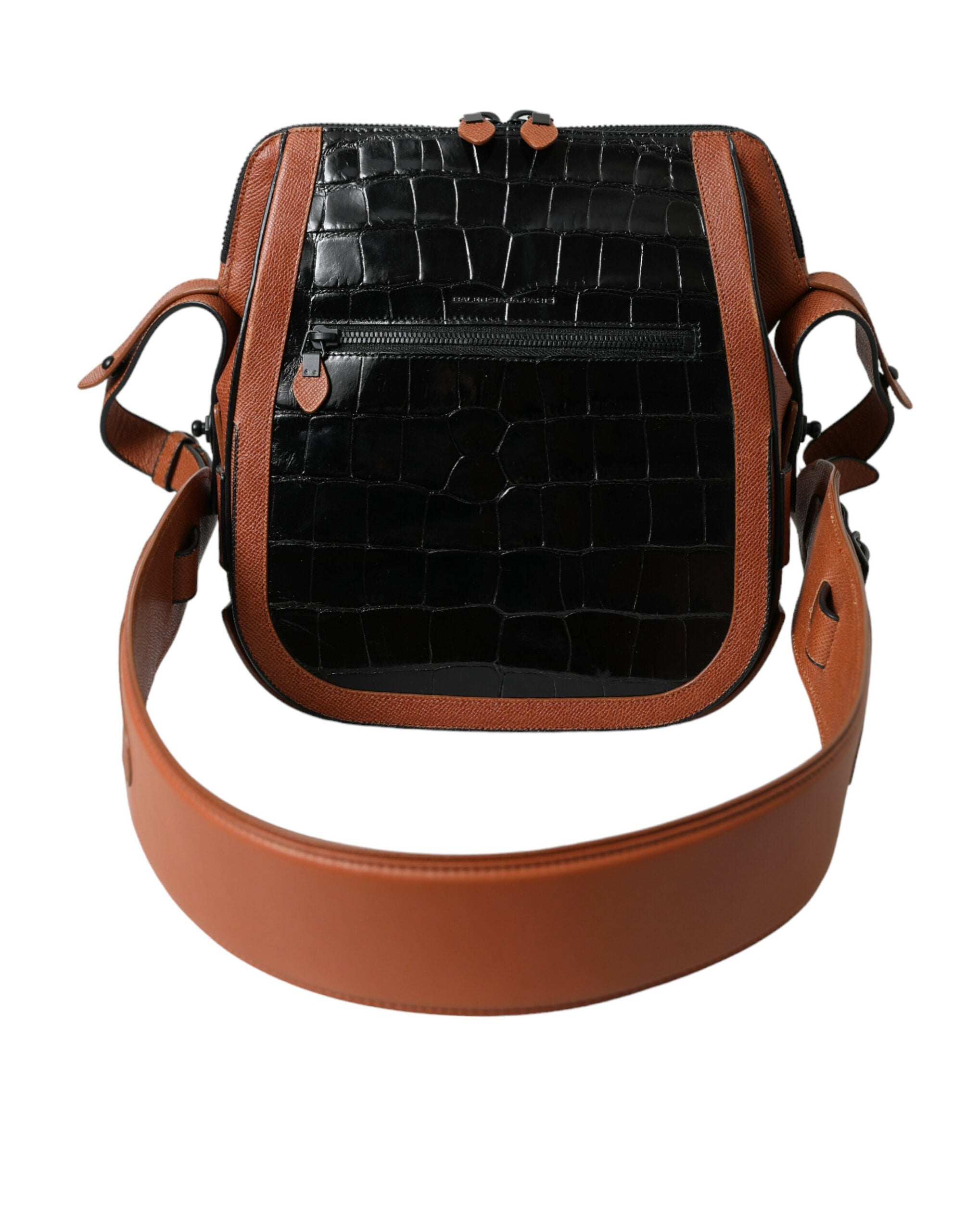 Blnciaga Elegant Crocodile Leather Crossbody Women's Bag
