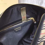 BB Small 1983 Check LiNike Bowling Bag Black/Brown For Women, Women’s Bags 9.1in/23LO