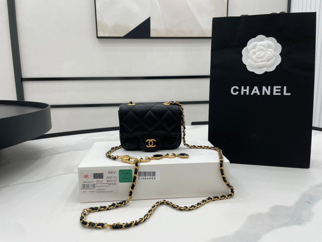 CHL - Mini Flap Bag Black For Women Bags 3.5in/9LO