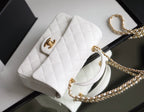 CHL - Mini Flapbag With Top Handle White For Women 7.8in/20LO