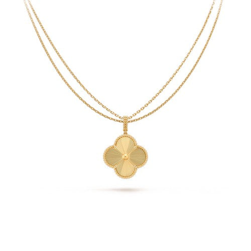 CLOVER PEDANT NECKLACE GOLD