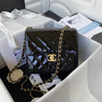 CHL - Small Floor Pack Black For Women Bags 7.6in/19.5LO AS3649 B09577 94305