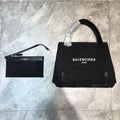 BLN-Ciaga Navy Small Cabas Tote Bag In Black, For Women,  Bags 18.5in/47LO 3399332HH3N1000