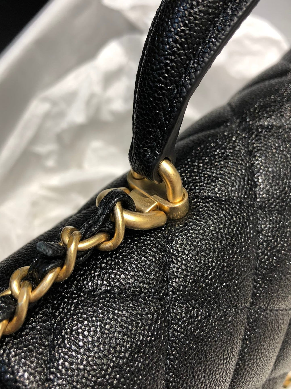 CHL - Mini Flap Bag With Top Handle Black For Women 7.8in/20LO