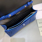 BLN-Ciaga Hourglass Wallet On Chain in Blue, For Women,  Bags 7.6in/19LO