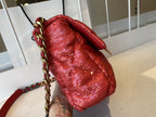 CHL -  19 Flap Bag Gold Hardware Red For Women Handbags, Shoulder Bags 10.2in/26LO AS1160 