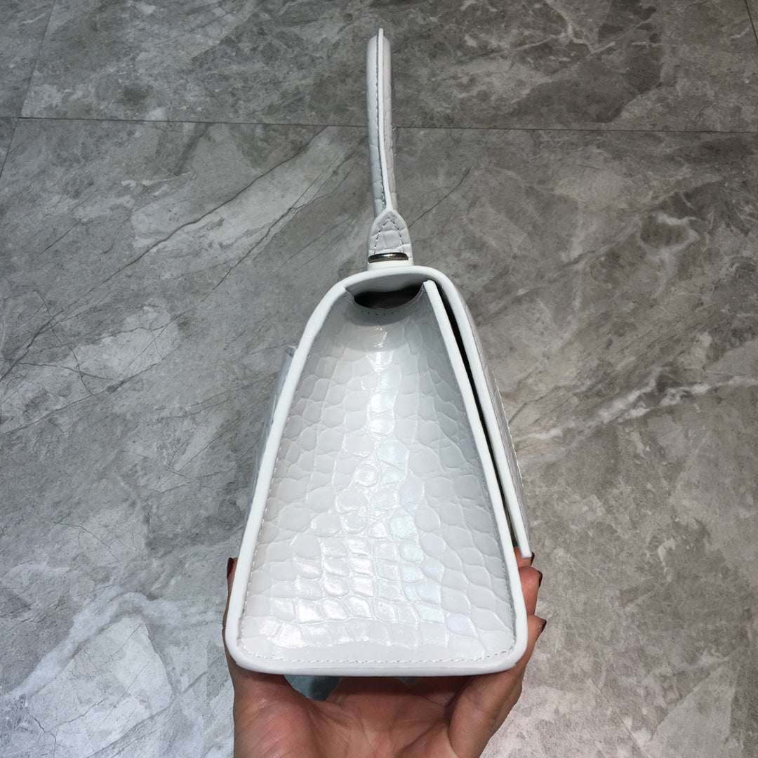 BLN-Ciaga Hourglass Small Handbag In White, For Women,  Bags 9in/23LO 5935461LR6Y9016