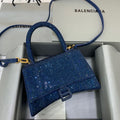 BLN-Ciaga Hourglass Small Handbag In Dark Blue, For Women,  Bags 9in/23LO