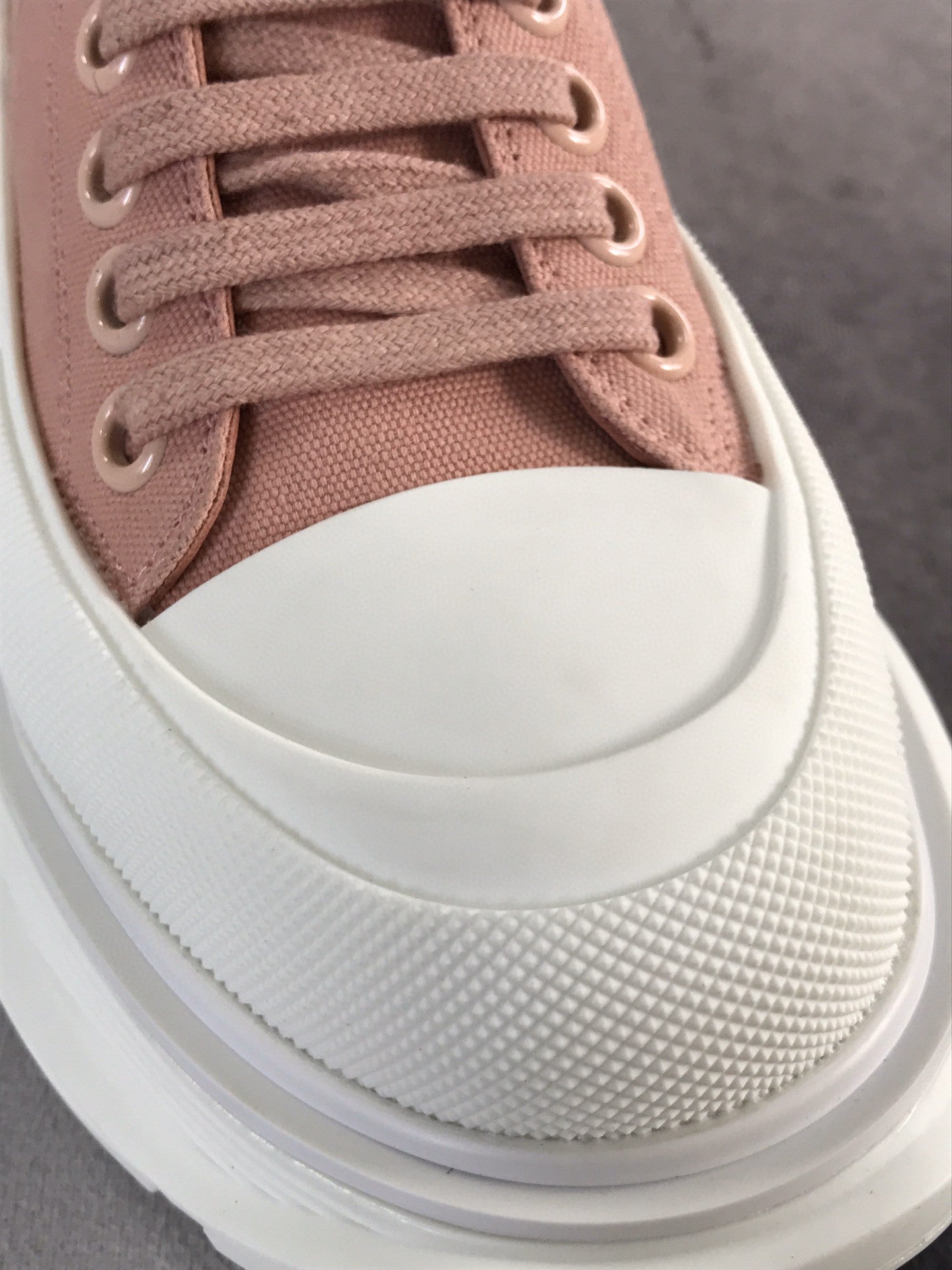 Alex - McQueen Tread Slick Lace Up Cotton Brown For Men