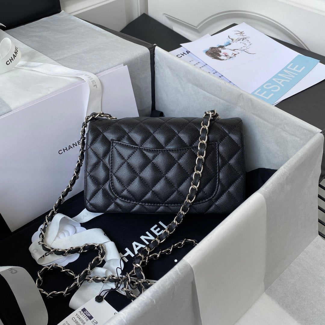 CHL - Mini Classic Handbag Black For Women 7.9in/20LO