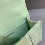 BLN-Ciaga Hourglass Mini Handbag With Chain In Light Green, For Women,  Bags 4.7in/12LO