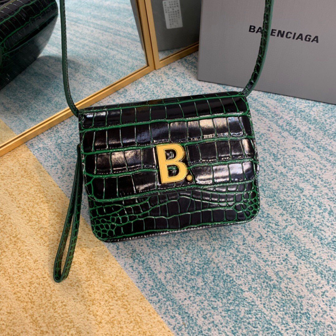 BLN-Ciaga Bolso Bandolera B In Dark Green, For Women,  Bags 7in/18LO