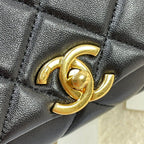 CHL - Mini Flap Bag Gold Hardware Black For Women Handbags, Shoulder Bags 6.7in/17LO AS3365