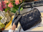 CHL -  Classic Flap Bag Medal Hardware Black For Women 9.8in/25LO