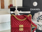 CHL - Medium Boy Handbag Red For Women 9.8in/25LO A67086