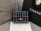 CHL - Navy Sparkle Tweed Classic Mini Rectangular Flap Bag For Women 20LO/7.5in