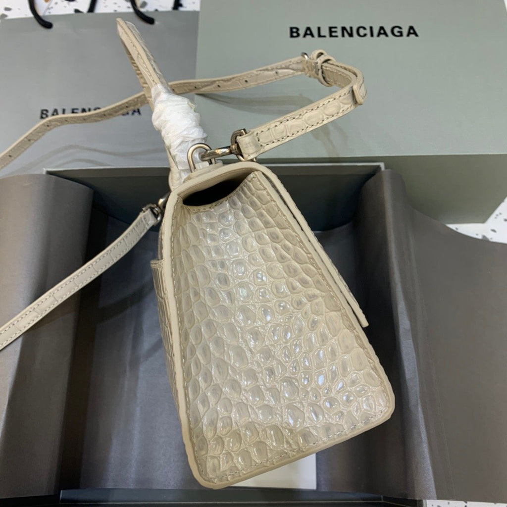BLN-Ciaga Hourglass Small Handbag In Beige, For Women,  Bags 9in/23LO