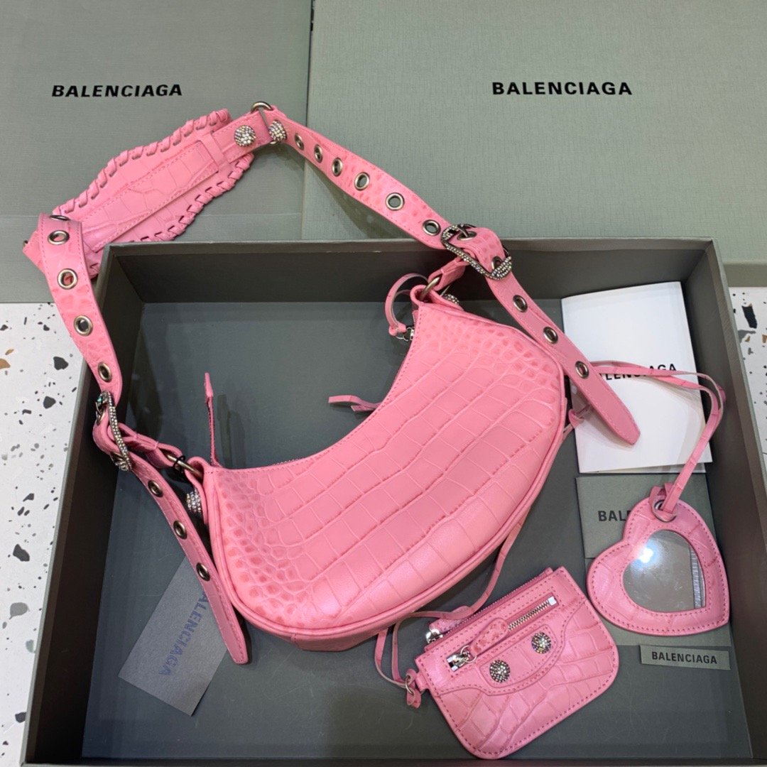 BLN-Ciaga Le Cagole XS Shoulder Bag In Pink, For Women,  Bags 10.2in/26LO