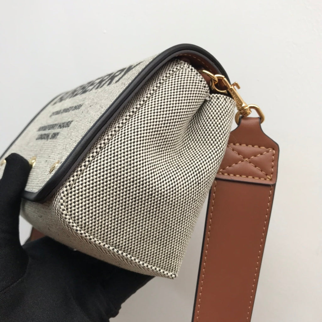 B-Berry - BB  Horseferry Print Cotton Canvas Small Crossbody Bag For Women, Bags 7.1in/18LO 80398691