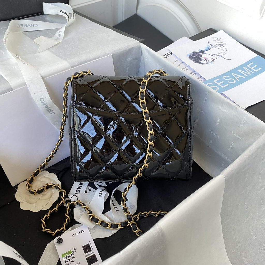 CHL - Mini Flap Bag Light Black For Women Bags 6.7in/17LO AS3648 B09577 94305