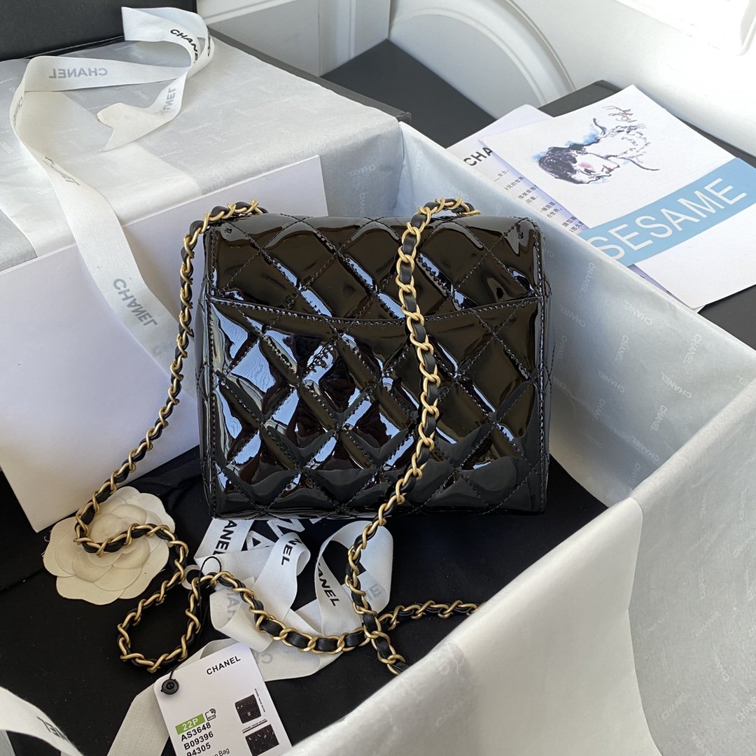 CHL - Mini Flap Bag Light Black For Women Bags 6.7in/17LO AS3648 B09577 94305