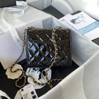 CHL - Mini Flap Bag Light Black For Women Bags 6.7in/17LO AS3648 B09577 94305