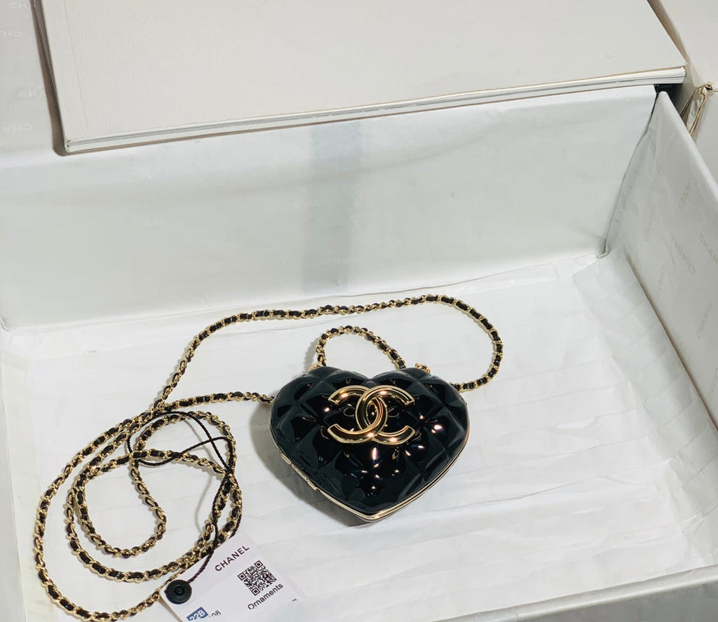 CHL - Long Necklace Bag Black For Women Bags 3in/7.6LO