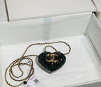 CHL - Long Necklace Bag Black For Women Bags 3in/7.6LO