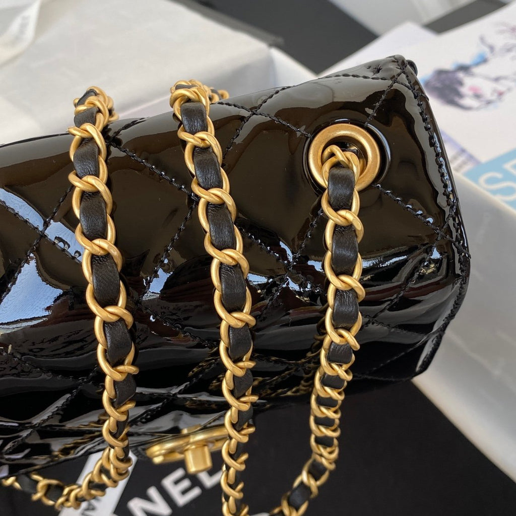CHL - Mini Flap Bag Light Black For Women Bags 6.7in/17LO AS3648 B09577 94305