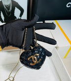 CHL - Long Necklace Bag Black For Women Bags 3in/7.6LO