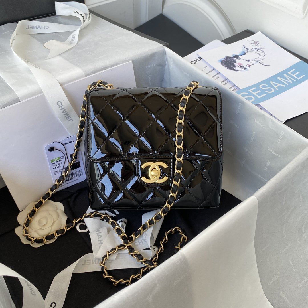 CHL - Mini Flap Bag Light Black For Women Bags 6.7in/17LO AS3648 B09577 94305