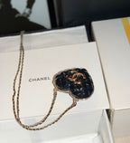 CHL - Long Necklace Bag Black For Women Bags 3in/7.6LO