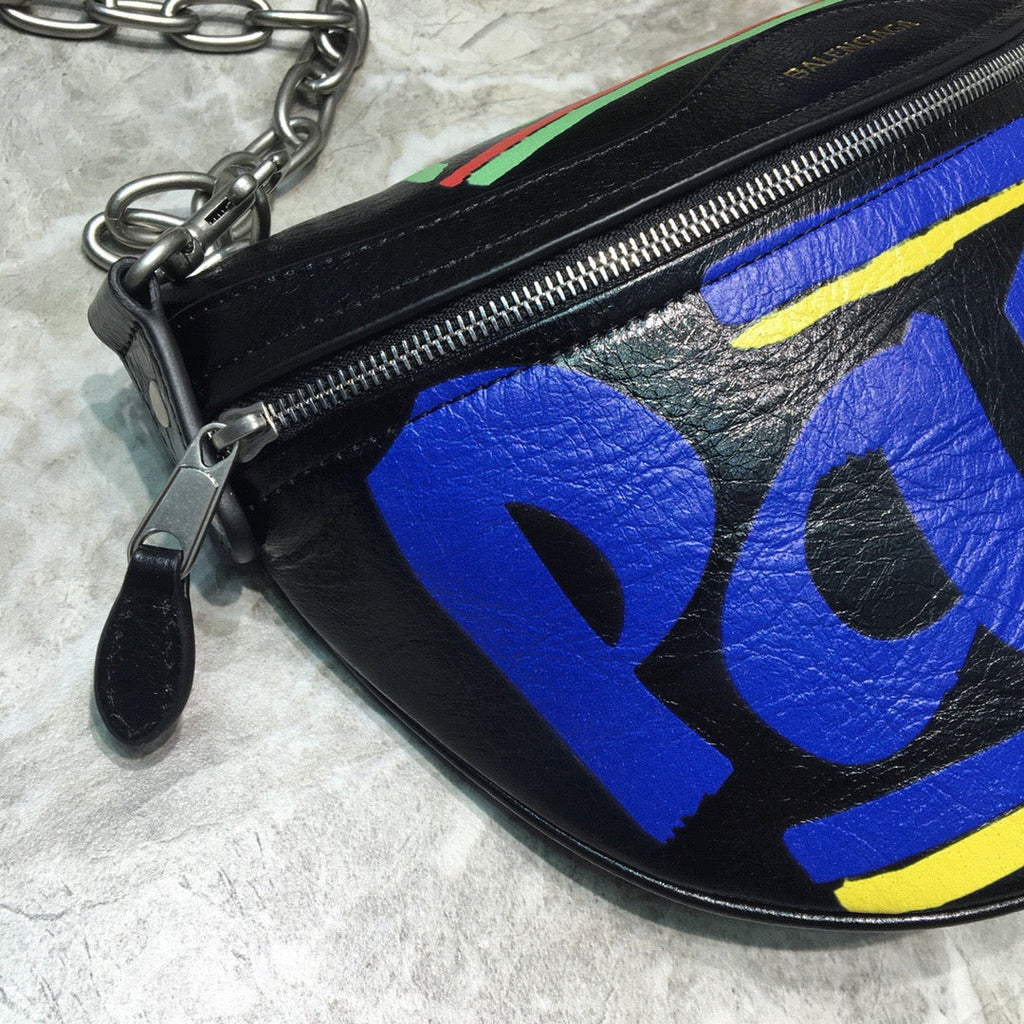 BLN-Ciaga Souvenir XS Belt Bag In Black, For Women,  Bags 9.5in/24LO