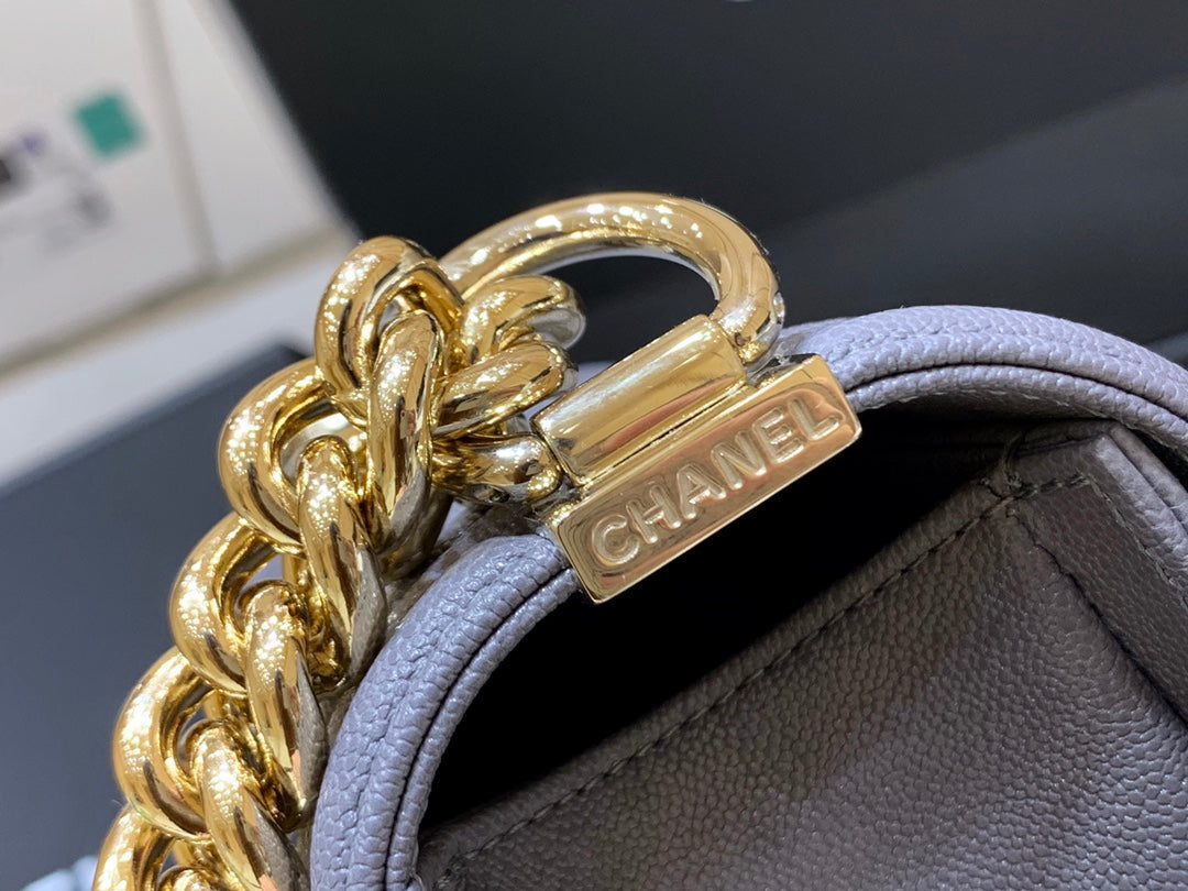 CHL -  Boy Handbag Gold Toned Hardware For Women 9.8in/25LO